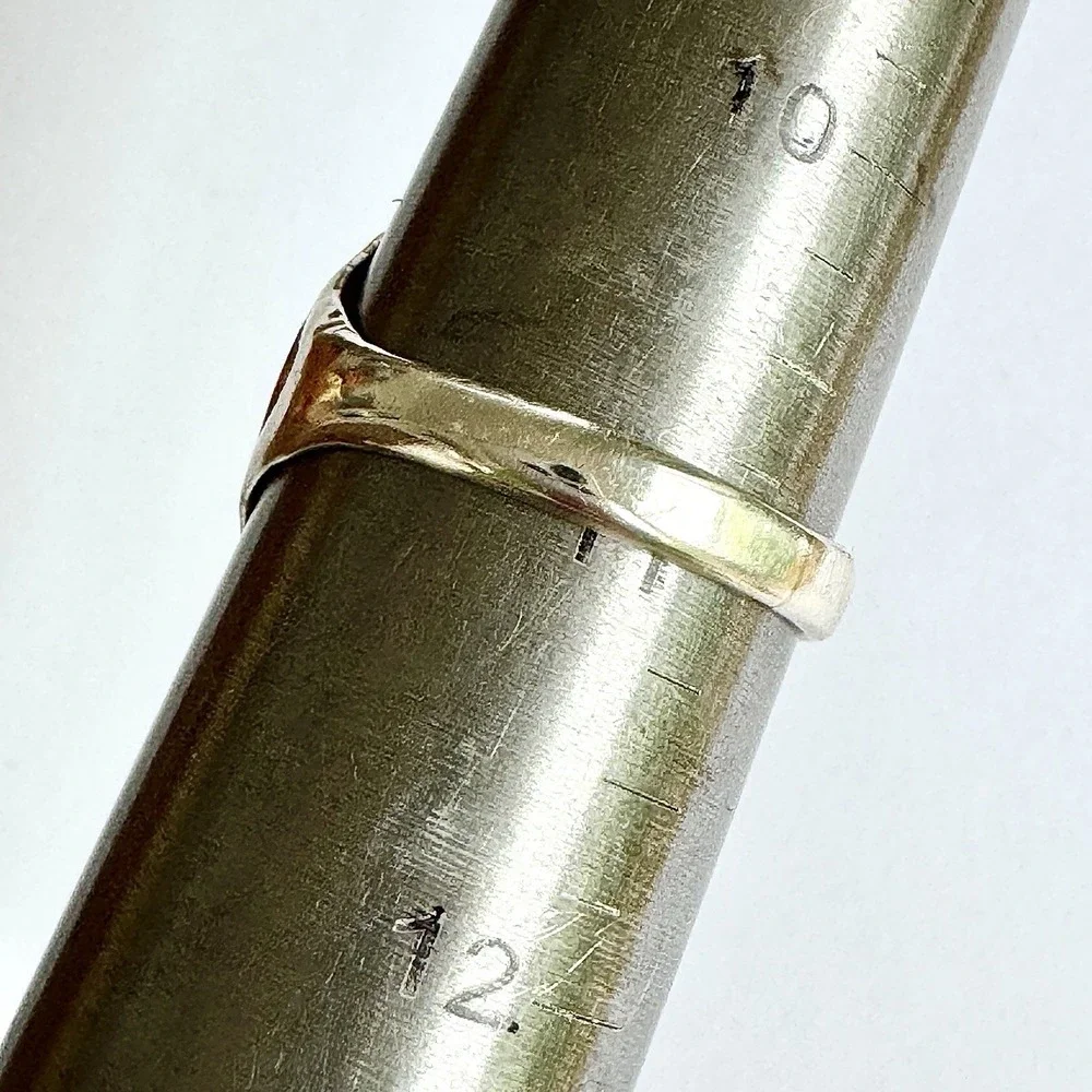 Mens Turquoise Navajo Band Sz 11 Two Stone Ring 21mm Signed ML‎ Handmade Native